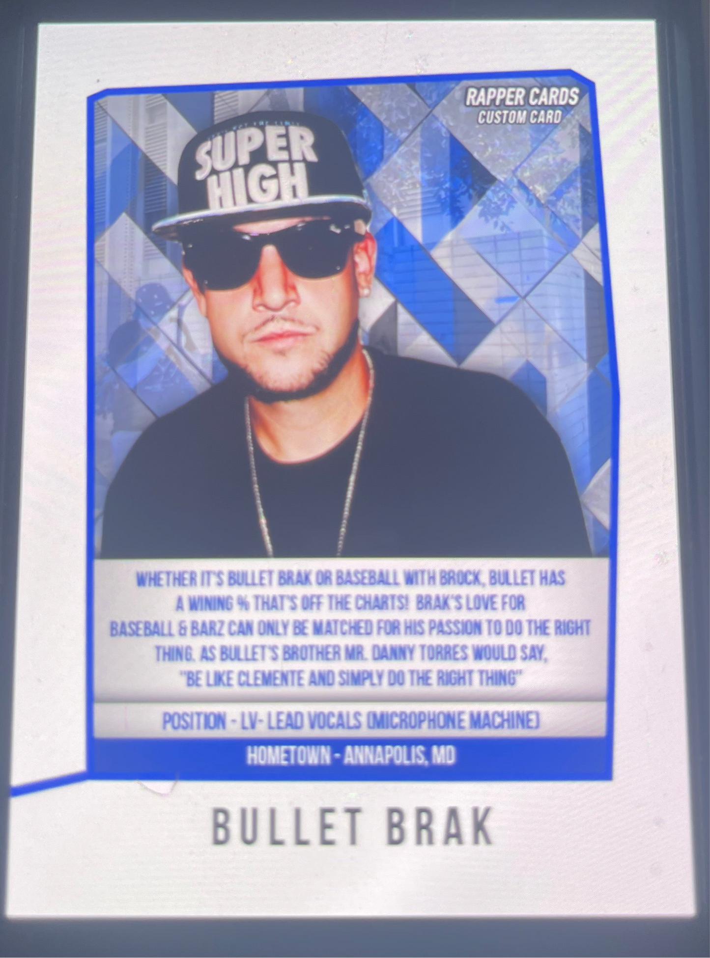 Bullet Brak “OG” Rapper Card (Autographed)