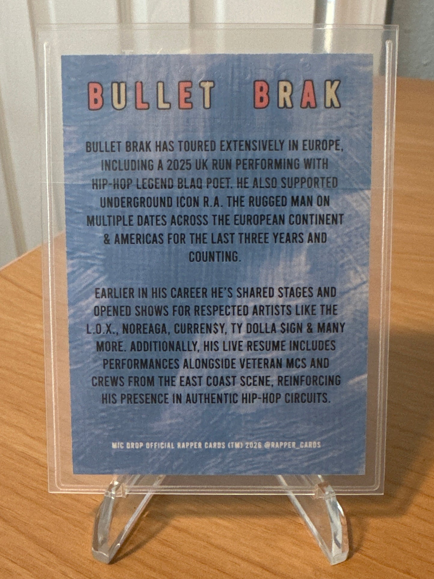 Bullet Brak x Rapper Cards (Live Action Edition)